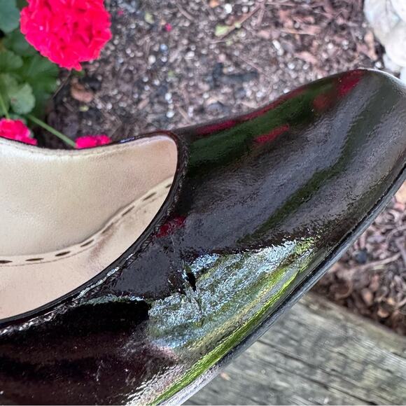 Coach Alma Black Patent Leather Sling Back Stiletto Pumps High Heels Women's 7 B - Picture 13 of 13